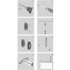 Afbeelding van Sealskin Easy Roll - Douchegordijnstangset - 90x90x90 cm - Zwart