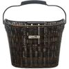Afbeelding van New Looxs Lombok Rotan Look Afneembare Fietsmand Stuur - 19 liter - Donker Bruin