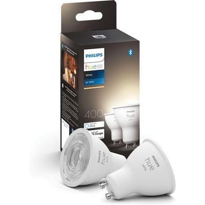 Afbeelding van Philips Hue Slimme Lichtbron GU10 Duopack - zachtwit licht- 5,7W - Bluetooth - 2 Stuks