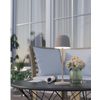 Afbeelding van EGLO Mannera Tafellamp - Aanraakdimmer - Draadloos - 34 cm - Aluminium - Zandkleur/Wit - Oplaadbaar
