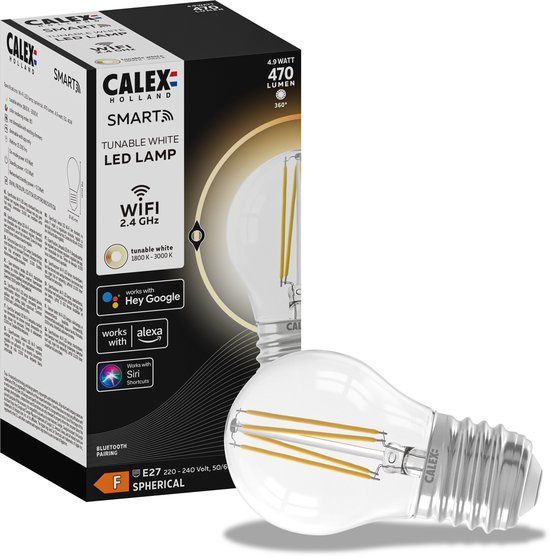 Lampe - Calex P45  Filament E27 Lampes LED 25W (Lustre, gradation) -  BatteryUpgrade