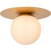 Afbeelding van Lucide TRICIA - Plafonnière - Ø 25 cm - 1xE27 - Mat Goud / Messing