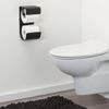 Afbeelding van Sealskin Brix - Toiletrolhouder dubbel - Zwart