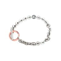Di Lusso - Armband Vienna - Stainless Steel - Zilver - Rosé - Dames - 18 cm