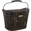 Afbeelding van New Looxs Lombok Rotan Look Afneembare Fietsmand Stuur - 19 liter - Donker Bruin