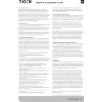 Tiger Onu - Handdoekrek 2-armig - RVS geborsteld