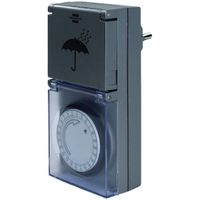 Brennenstuhl tijdschakelklok MZ 44, mechanisch stopcontact (dag-timer, IP44 beschermd, hogere contac