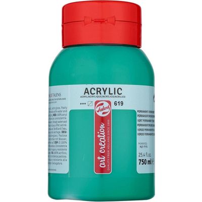 Afbeelding van Talens Art Creation Acrylverf Pot 750 ml Permanentgroen Donker 619