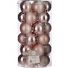 Afbeelding van House of Seasons Plastic Kerstballen Set - 30 Stuks - Ø6 cm - Lichtroze