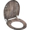 Afbeelding van SCHÜTTE WC-Bril 82368 OLD WOOD - Duroplast - Soft Close - Afklikbaar - RVS-Scharnieren - Decor - 3-z
