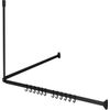 Afbeelding van Sealskin Easy Roll - Douchegordijnstangset - 90x90x90 cm - Zwart