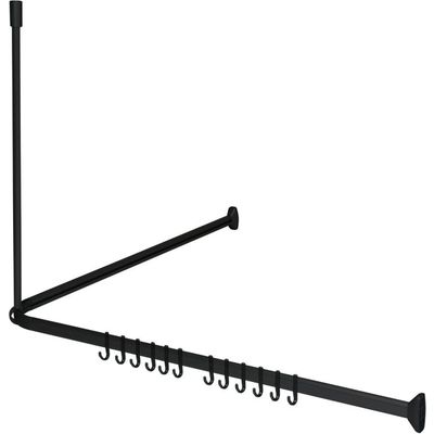 Afbeelding van Sealskin Easy Roll - Douchegordijnstangset - 90x90x90 cm - Zwart
