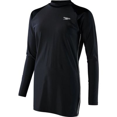 Afbeelding van Speedo Swim Long-Line Tunic Badpak Dames - Zwart / Wit - Maat 38