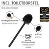 Afbeelding van WENKO Toiletbutler Rivalta zwart - Toiletborstel met houder, Toiletrolhouder en Reserverolhouder