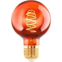 EGLO LED Lamp - E27 - Ø 6 cm - G60 - Koper - 2000K - Dimbaar