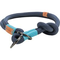 Trixie halsband hond be nordic slip met stop donkerblauw / lichtblauw (55X1,3 CM)