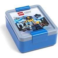 LEGO Broodtrommel Lego City - Grijs/Blauw