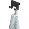 Afbeelding van Tiger Caddy - Douchehaak - Glaspaneel dikte 6-8 mm - 3,5 x 7 x 5 cm - Zwart
