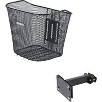 Basil Bremen Fietsmand - Voor - Staal - Inclusief Bevestigingssysteem - Zwart