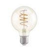Afbeelding van EGLO Amber LED Lamp - E27 - Ø 8 cm - 4W - 2200K