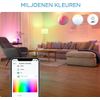 Afbeelding van WiZ Lamp Slimme LED Verlichting E27 Lichtbron - Gekleurd en Wit Licht - 60W - Mat - WiFi