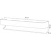 Afbeelding van Sealskin Brix Wandrek met handdoekrek 55 cm Wit