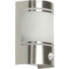 Afbeelding van Smartwares Alicante Wandlamp – Roestvrijstaal – Bewegingssensor – E27 fitting - 10.010.26