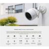 Afbeelding van Ezviz H3C Beveiligingscamera - Buitencamera - Wifi - 2K - Nachtzicht 30m - IP67 - 2weg audio - SD K