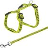 Afbeelding van Trixie tuig voor kat met riem metalen gespen reflecterend assorti 22-42x1 cm 120 cm