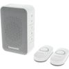Afbeelding van Honeywell DC313NFB - Draadloze deurbelset met 2 deurdrukkers - Wit