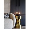 Afbeelding van Calex Slimme Lamp - Wifi LED Filament Verlichting - Globe 9,5cm - E27 - Smart Lichtbron Goud- Dimba