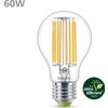 Afbeelding van Philips LED lamp Transparant - 60 W - E27 - warmwit licht