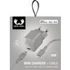 Afbeelding van Fresh 'n Rebel - 18W USB-C Mini Fast Charger met Power Delivery + 1.5M Lightning Cable - Ice Grey
