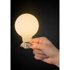 Afbeelding van Lucide G80 Filament lamp - Ø 8 cm - LED Dimb. - E27 - 1x8W 2700K - 3 StepDim - Opaal