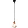 Afbeelding van EGLO Tarbes Hanglamp - E27 - Ø 17,5 cm - Zwart/Koper