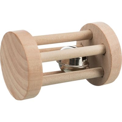 Afbeelding van Trixie speelrol hout met bel (6 CM)