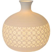 Lucide TIESSE Tafellamp - Ø 19,6 cm - 1xE14 - Wit