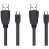 Afbeelding van Speedlink, Stream Play & Charge USB Kabel Set voor PS4 (Zwart)