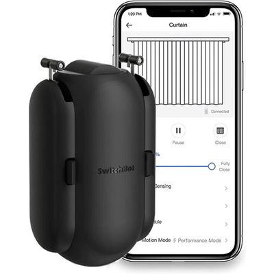 Afbeelding van SwitchBot - U-Rail 2 Slimme Gordijnmotor - Bluetooth - Oplaadbare Batterij