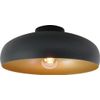 Afbeelding van EGLO Mogano Plafondlamp - E27 - Ø 40 cm - Mat Zwart / Mat Goud