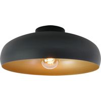 EGLO Mogano Plafondlamp - E27 - Ø 40 cm - Mat Zwart / Mat Goud