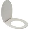 Afbeelding van Plieger Economy Toiletbril – Wc Bril Wit – Wc Brillen met Deksel – RVS Bevestiging
