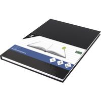 Kangaro schrift - A4 - lijn - 160 pagina's - 80 grams - harde kaft - zwart - K-5520