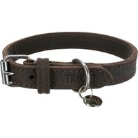 Trixie Halsband Hond Rustic Vetleer Donkerbruin