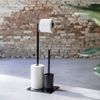 Afbeelding van Sealskin Tube - Toiletbutler - Toiletrolhouder - Toiletborstel met houder - Reserverolhouder - vrij