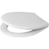 Afbeelding van Plieger Economy Toiletbril – Wc Bril Wit – Wc Brillen met Deksel – RVS Bevestiging