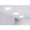 Afbeelding van Paulmann Base inbouwspot - wit - zwenkbaar - set van 10 - 51mm - zonder verlichtingsmiddel