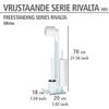 Afbeelding van WENKO Toiletbutler Rivalta wit - Toiletborstel met houder, Toiletrolhouder en Reserverolhouder