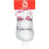 Afbeelding van Nijdam Skate Beschermset Kinderen - White Out - Wit/Fuchsia - M