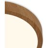 Afbeelding van Briloner Leuchten -plafondlamp LED, plafondlamp hout, warm wit licht, opbouwlamp, opbouwlamp, houtlo